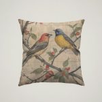 Glorious Birds Cushion - Red Crossbill