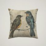 Glorious Birds Cushion - Bluebird
