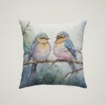 Birds in the Rain Cushion #1
