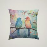 Birds in the Rain Cushion #4