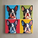 Pop Art Dog - Boston Terrier Canvas Art