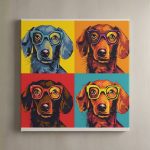 Pop Art Dog - Dachshund Canvas Art