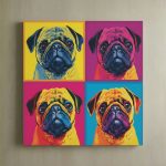 Pop Art Dog - Pug Canvas Art