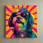 Punk Dog Canvas Art #5