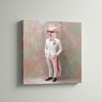 Surreal Animal Pink Cockatoo v2 Canvas Art