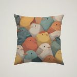 Quirky Birds Cushion #3