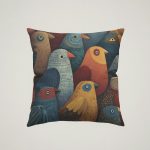 Quirky Birds Cushion #4