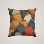 Quirky Birds Cushion #6
