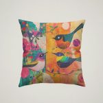 Whimsical Birds Cushion #3