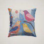Whimsical Birds Cushion #4