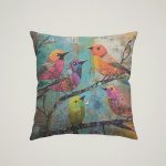 Whimsical Birds Cushion #7