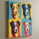 Pop Art Dog - Border Collie Canvas Art - Image 3
