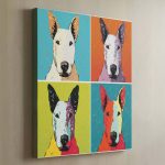 Pop Art Dog - English Bull Terrier Canvas Art - Image 2