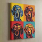 Pop Art Dog - Dachshund Canvas Art - Image 2