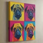 Pop Art Dog - Pug Canvas Art - Image 2