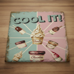 Vintage Ice Cream Sign Ceramic Coaster #1 (Copy) - Image 12